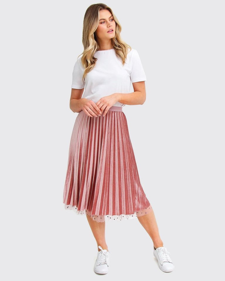 Mixed Feeling Reversible Skirt - Pink - Pink