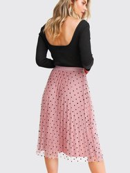 Mixed Feeling Reversible Skirt - Pink