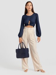 No Way Home Cropped Top - Navy FINAL SALE - Navy