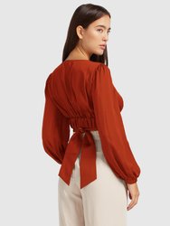 No Way Home Cropped Top - Terracotta FINAL SALE - Terracotta