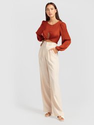 No Way Home Cropped Top - Terracotta FINAL SALE