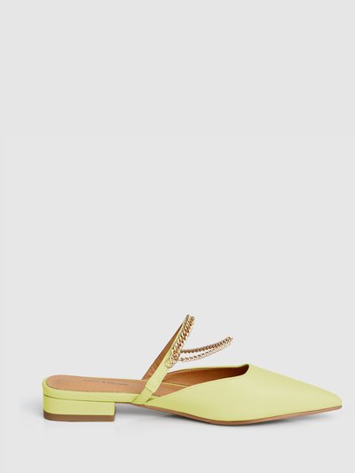 Belle & Bloom On The Go Leather Flat - Citrus product