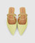 On The Go Leather Flat - Citrus