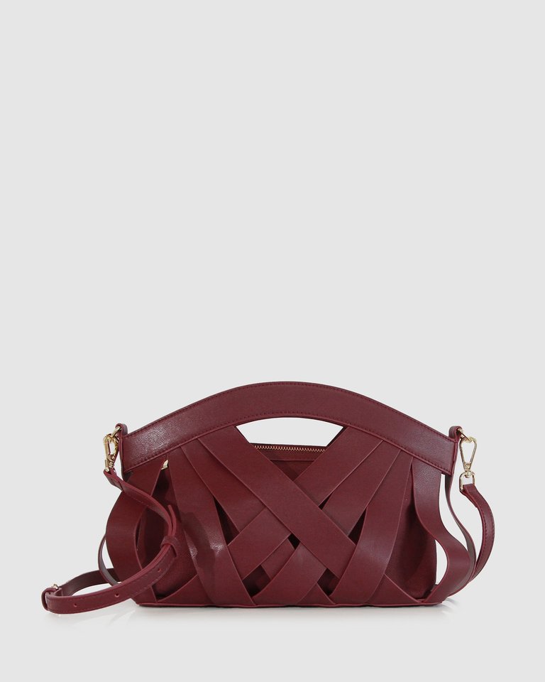 One More Night Crossbody Bag - Burgundy - Burgundy