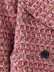 Power Over Me Tweed Jacket - Red