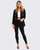 Princess Polina Textured Weave Blazer - Black