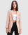 Princess Polina Textured Weave Blazer - Blush