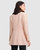 Princess Polina Textured Weave Blazer - Blush