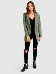 Princess Polina Textured Weave Blazer - Military