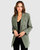 Princess Polina Textured Weave Blazer - Military - Military