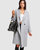 Publisher Double-Breasted Wool Blend Coat - Grey Marle