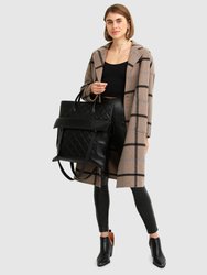 Publisher Double-Breasted Wool Blend Coat - Oat Plaid