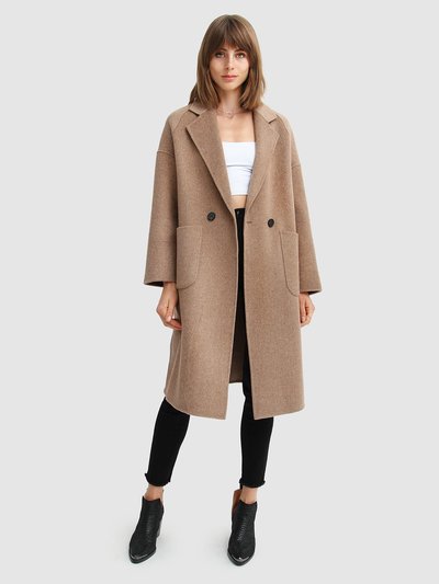 Belle & Bloom Publisher Double-Breasted Wool Blend Coat - Oat product