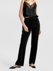 Reverie Velvet Pant - Black