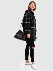 River’s Edge Plaid Shacket - Black Plaid