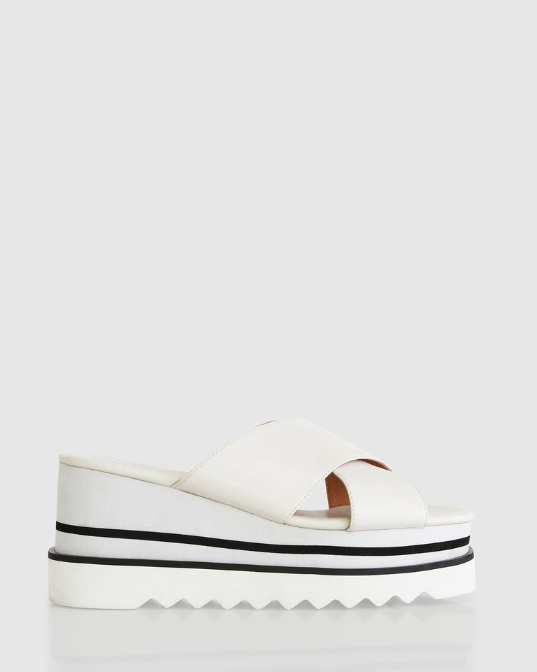 Riviera Platform Slide - White