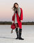 Rumour Has It Oversized Wool Blend Coat - Red - Red