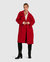 Rumour Has It Oversized Wool Blend Coat - Red