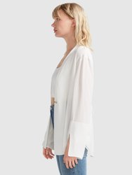 Sheer Genius Lightweight Blazer - White