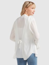 Sheer Genius Lightweight Blazer - White