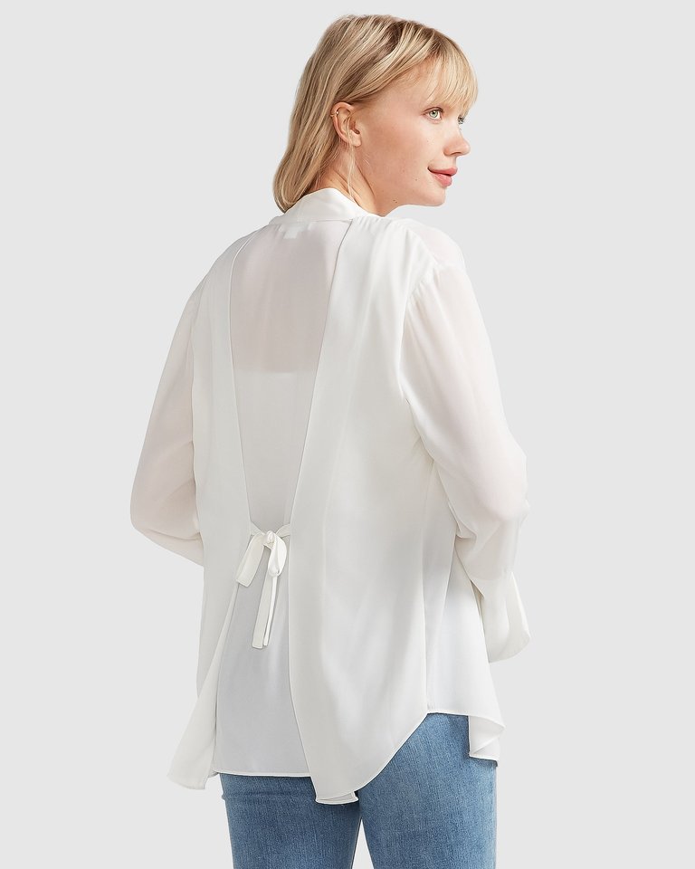 Sheer Genius Lightweight Blazer - White