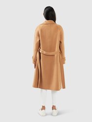 Shore To Shore Belted Wool Coat - Camel