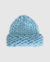 Snowflake Hand Knitted Beanie - Sky Blue - Sky Blue