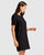 Star Child Textured Mini Dress - Black