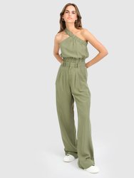 State of Play Wide Leg Pant - Army Green