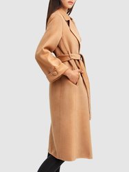 Stay Wild Oversized Wool Coat - Camel