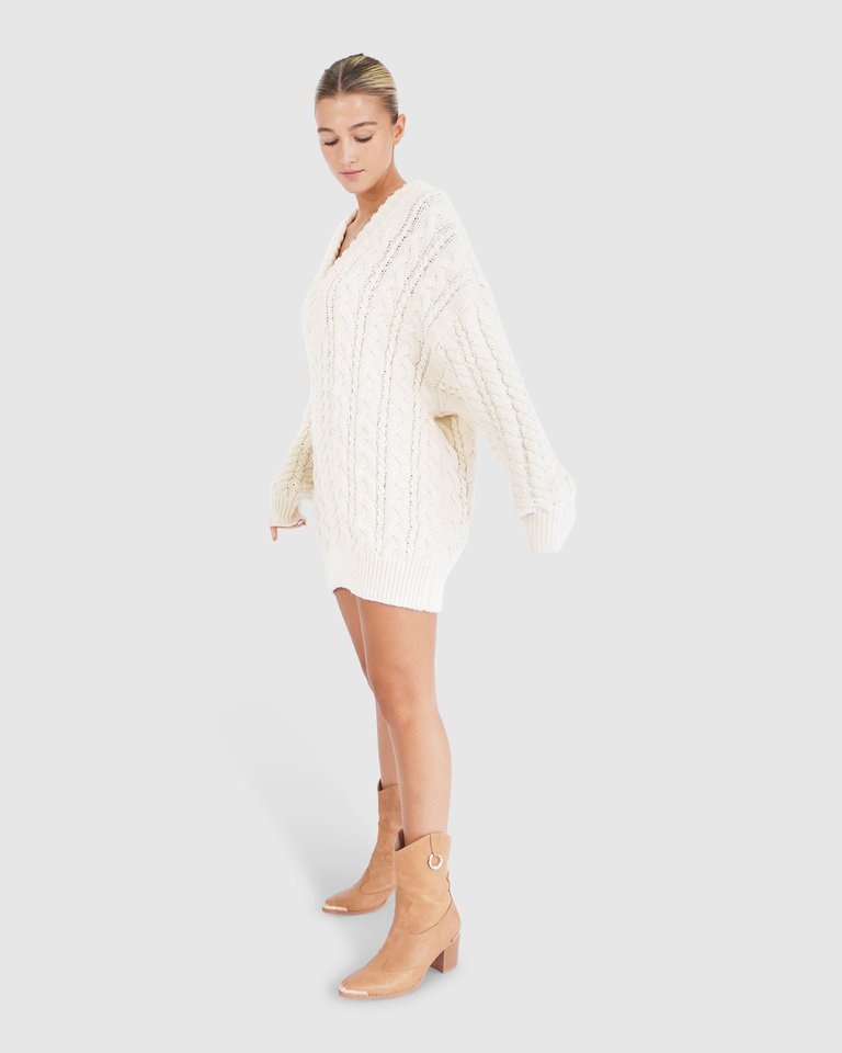 Still The One Chunky Oversize Knit - Cream