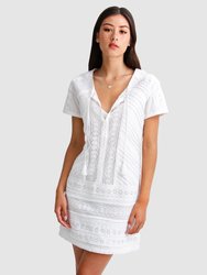 Summer Forever Mini Dress - White - White