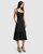 Summer Storm Midi Dress - Black