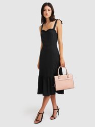 Summer Storm Midi Dress - Black