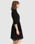 Sweet Talk Eyelet Mini Dress - Black