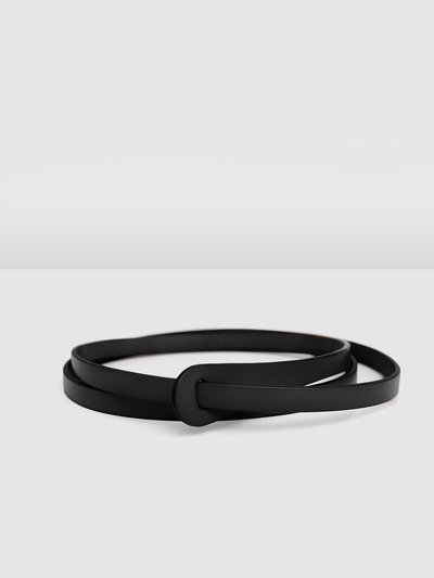Belle & Bloom Tie The Knot Leather Belt - Black product