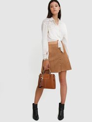 Twilight Leather Cross-Body Bag - Brown