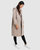 Walk This Way Wool Blend Oversized Coat - Beige