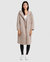 Walk This Way Wool Blend Oversized Coat - Beige - Beige