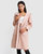 Walk This Way Wool Blend Oversized Coat - Blush Pink