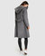 Walk This Way Wool Blend Oversized Coat - Dark Grey