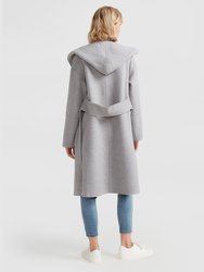 Walk This Way Wool Blend Oversized Coat - Grey