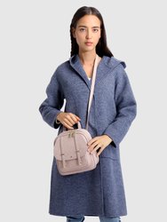 Walk This Way Wool Blend Oversized Coat - Navy Micro Check