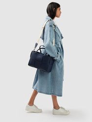 Wild Skies Denim Trench Coat - Stonewash