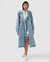 Wild Skies Denim Trench Coat - Stonewash - Stone Wash