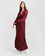 Window Seat Tiered Maxi Dress - Merlot