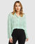 Yoko Shirred Chiffon Blouse - Mint - Mint