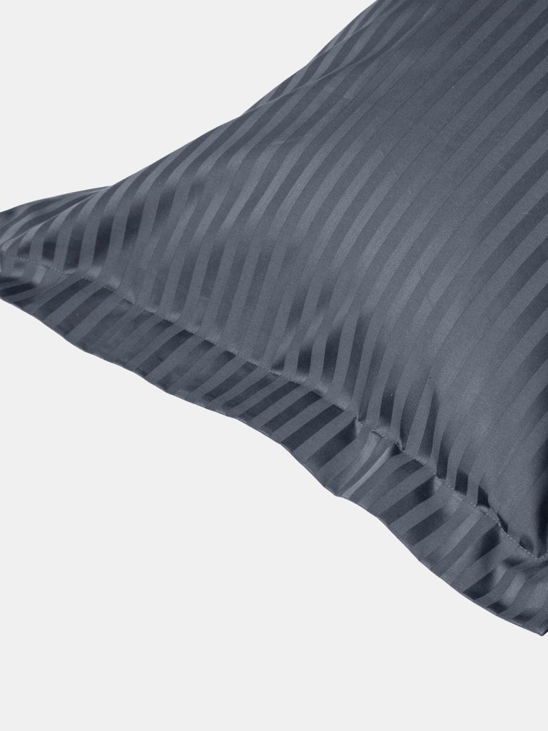 540 Thread Count Satin Stripe Oxford Pillowcase - Charcoal