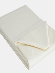 Belledorm 100% Cotton Sateen Flat Sheet (Ivory) (Queen) (UK - Kingsize) - Ivory