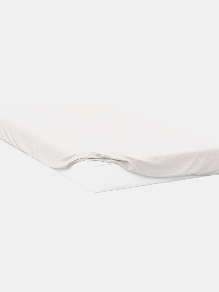 Belledorm 200 Thread Count Cotton Percale Extra Deep Fitted Sheet (Ivory) (Queen) (Queen) (UK - Kingsize) - Ivory